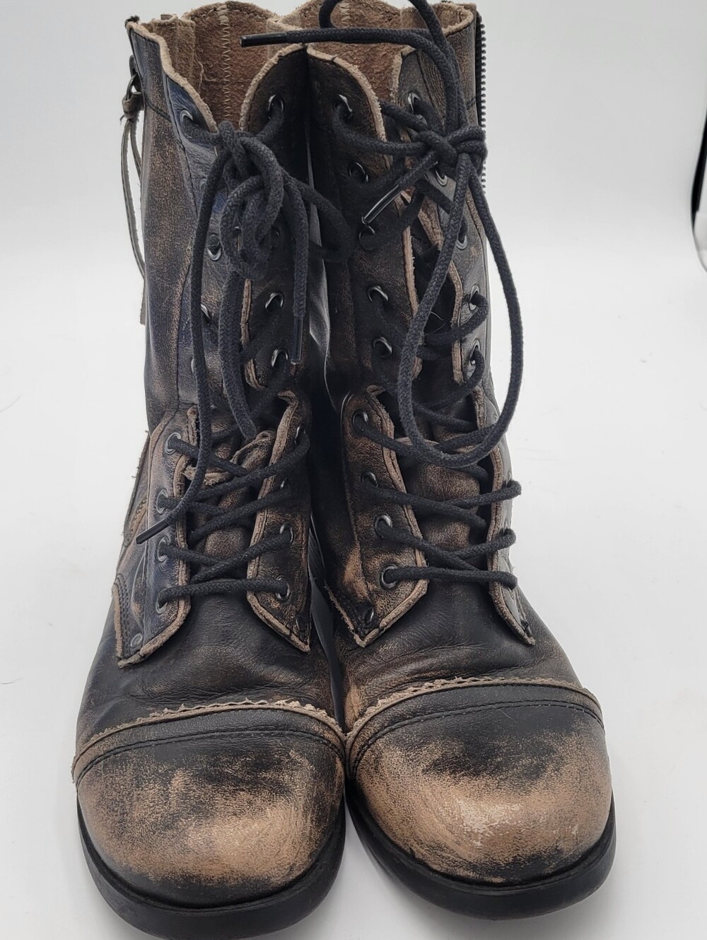 Aldo Women’s Distressed Side Zip Booties size 7.5 - Picture 3 of 6